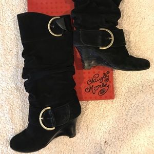 Naughty Monkey suede heels
